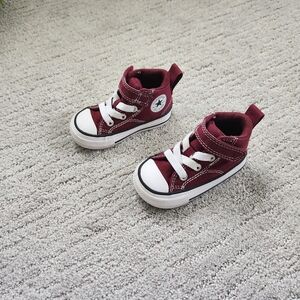 Maroon High-Top Sneakers For Toddler